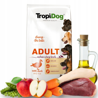 TropiDog suché kačacie krmivo 12 kg