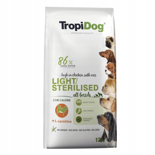 TropiDog suché krmivo kuracie 12 kg