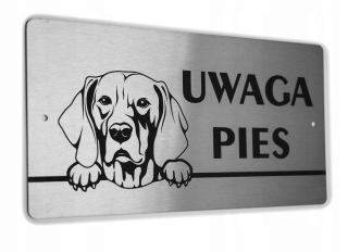 Inox Plate - Avost Dog - Weimarski ukazovateľ