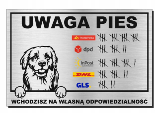 Plate note pes - hliník podhale pastiera
