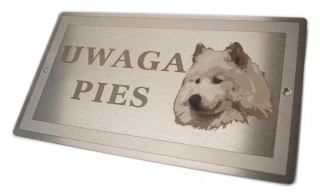 Nerezová štvorcová pozornosť psom- Samiji