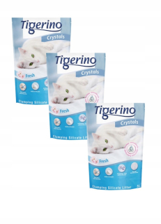 Podstielka pre mačku - Tigerino Fresh Żwirek Odstránenie kremičitanu 3 ks.