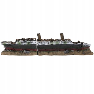 Dekorácia do akvária - Titanic stratil dekoráciu akvária lode.