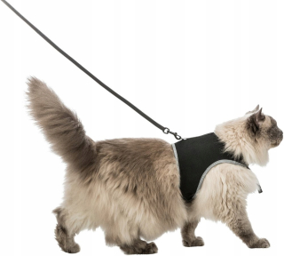 Vodítko, postroj pre mačku - Trixie | Soft XXL traky s vodítkom 36-54cm 1,2m