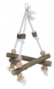 Hračky pre exotické vtáctvo - Trixie Natural Toy s String 5883