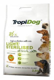 TropiDog suché krmivo kuracie 2,5 kg
