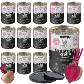 UNISZKI mokré krmivo králik 5 kg