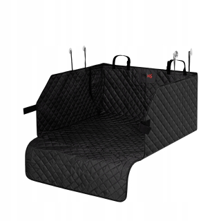 Látka do auta L/XL Hobbydog čierna 60 cm x 110 cm