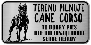 Pozornosť psom z nehrdzavejúcej dosky Corso Corso