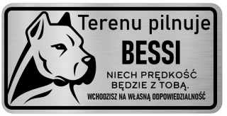 Pozornosť psom z nehrdzavejúcej dosky dogo argentino