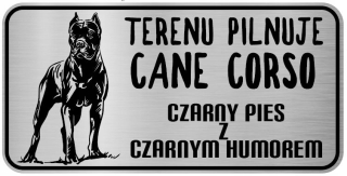 Pozornosť psom z nehrdzavejúcej dosky mastiff cane corso