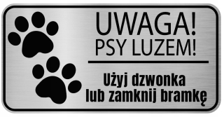 Pozornosť psom z nehrdzavejúcej dosky voľne uvoľnené