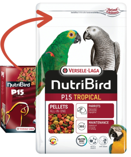 Krmivo pre papagáje - VL Nutribird p15 tropické granulovanie veľkých papagájov 1 kg