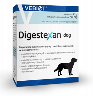 Vitamíny pre mačky - Vebiot digestexan ps 60 kapsuly trávenie