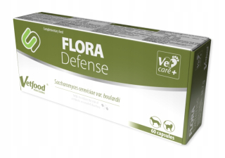 VetFood Flora Defense 60 kapsúl Na hnačku u psov