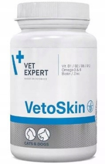 Vitamíny pre mačky - Vetexpert vetoskin TrplOff 90 kapsúl na pokožke
