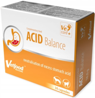 Vitamíny pre mačky - Vetfood kyselina rovnováha 30 kapsúl
