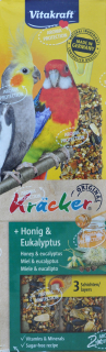 Krmivo pre papagáje - Vitakraft Kracker Kolby Honey/Eucalyptus PA.