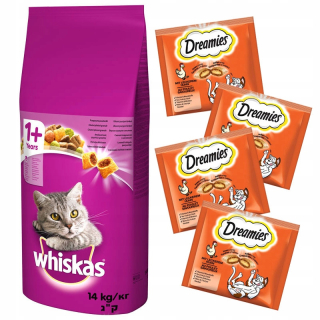 Krmivo pre mačky - Whiskas dospelý kuracie suché karmy pre mačku 14kg