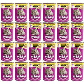 Krmivo pre mačky - Whiskas dospelý kuracie kurča v omáčke 24x400g