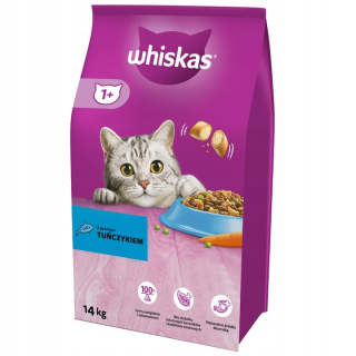 Granule pre mačky - WHISKAS Dospelý tuniak 14 kg