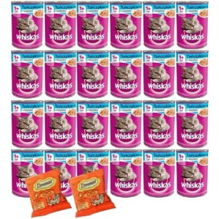 Krmivo pre mačky - Whiskas dospelý tuniak v želly 24x400g zadarmo