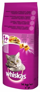 Whiskas suché krmivo hovädzie 14 kg
