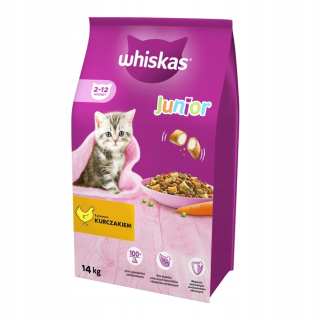 Whiskas kuracie suché krmivo pre mačiatka 14 kg
