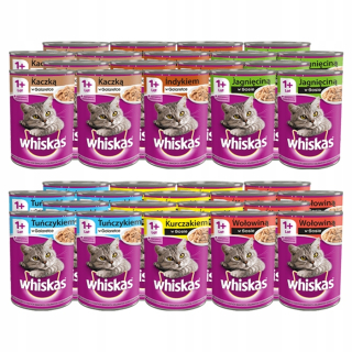Krmivo pre mačky - WHISKAS MIX FLAVORS 400G X 36