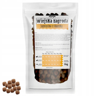 Suché krmivo pre psy granule - Vidiecka jahňatá farma s kačicou 1 kg