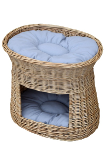 Prútený domček pre psa Cuda béžový 52 cm x 37 cm