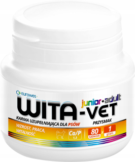 Wita-vet junior+dospelý CA/P 1,3 1G Dog 80tabl.