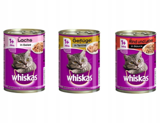 Krmivo pre mačky - Whiskas môže 12 x 400 g 3 chute