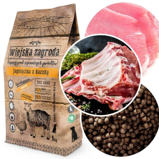 Krmivo pre psy - Vidiecka farma jahňacieho karmy s kačicou 9 kg