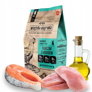 Wiejska Zagroda suché krmivo losos 5 kg