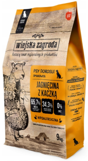 Wiejska Zagroda suché krmivo jahňacina s kačicou 9 kg