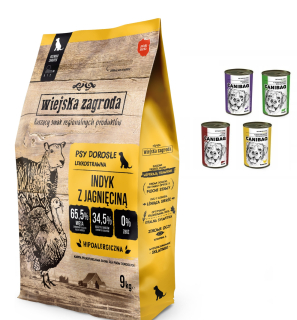 Suché krmivo pre psy granule - Country Farm Indyk s jahňacím 9 kg
