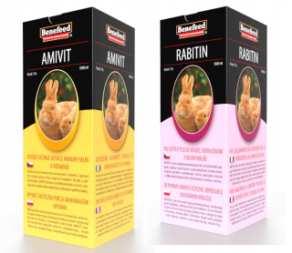 Vitamíny pre králiky, morčatá - Vitamíny, reprodukcia pre Amivit +Rabitin Rabbits