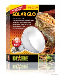 Exra solárna GLO 160 W Terrárium žiarovka pre terárium