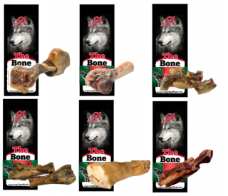 Pochútky, maškrty pre psy - Sada 6x španielskych kostí pre psa Alpha Spirit Dog