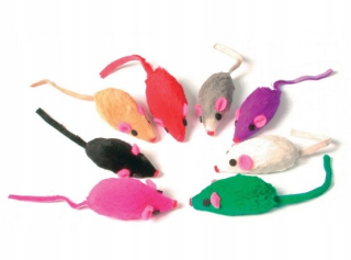 Hračka pre mačku- Zolux Cat Toy Mouse s hrotmi 8 ks