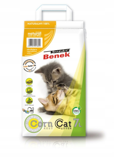 Podstielka pre mačky - Benek Corn Cat Natural 14l Gravel