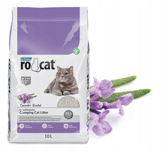 Podstielka pre mačky - Bentonit Gravel Lavender Rocat 10L