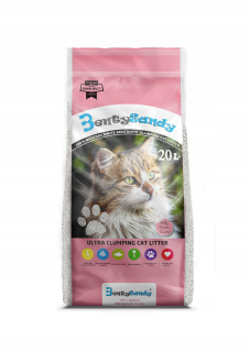 Podstielka pre mačky - Cat Bentysanda 20l Bentonit Babypowder Cat