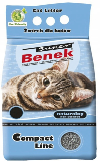 Podstielka pre mačky - Cat Gravel Super Benek Compakt Natural 10l