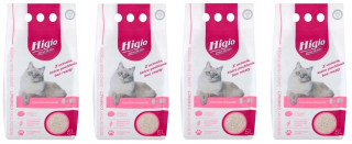 Podstielka pre mačky - Bentonit Cat Gravel Detský prášok Higio 5L x 4