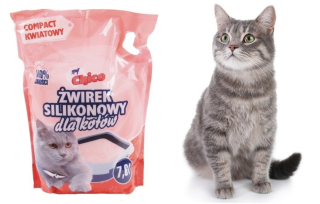 Podstielka pre mačky - Silikónová politika Chico 7.6 L
