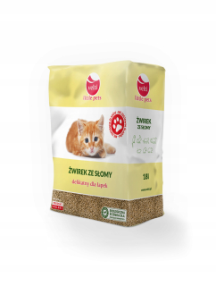 Podstielka pre mačky - Velti Straw Gravel Ekologická zem