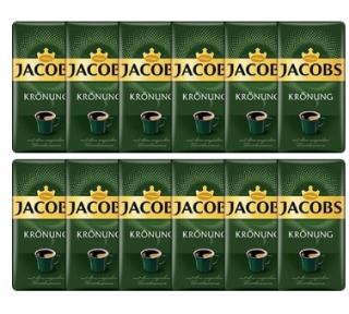 Jacobs KRONUNG MLETÁ káva 500G 12pcs ČERSTVÉ DE