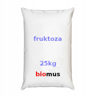 Kryštalická FRUKTÓZA prírodný ovocný cukor, 25 kg